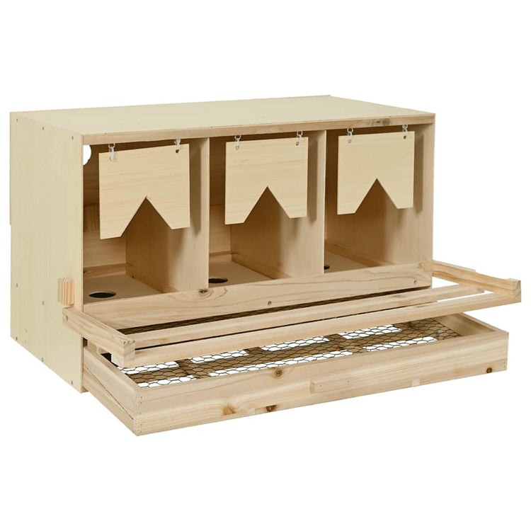 Vidaxl Chicken Shelter 3 Fächer 96x40x45 cm Festkiefer