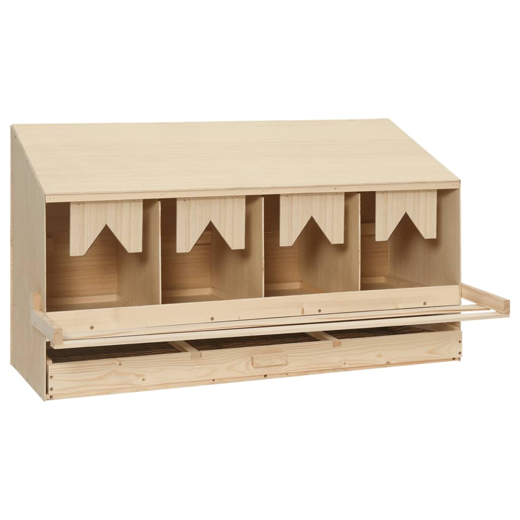 Vidaxl Chicken Shelter 4 Fächer 106x40x59 cm Festkiefer