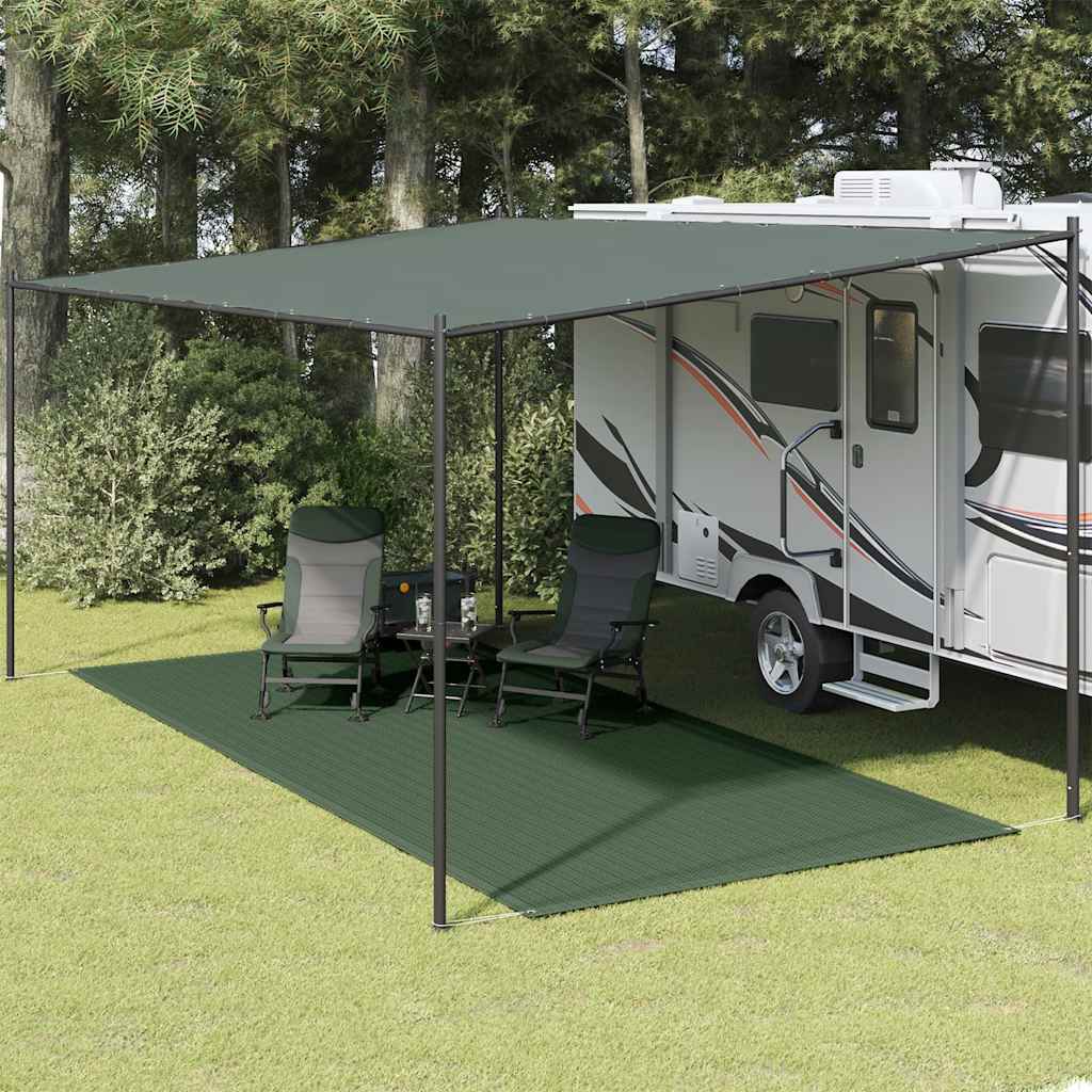 Vidaxl Zelt Teppich 250x500 cm HDPE Grün
