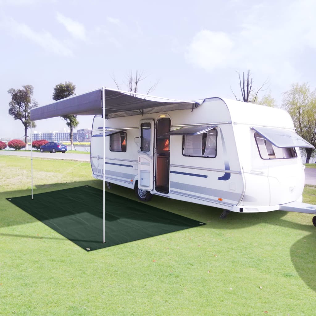Vidaxl Zelt Teppich 250x600 cm HDPE Grün