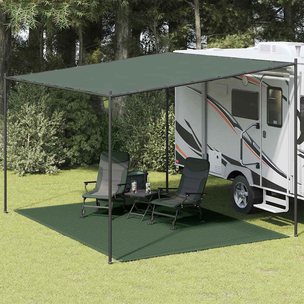 Vidaxl Zelt Teppich 300x400 cm HDPE Grün