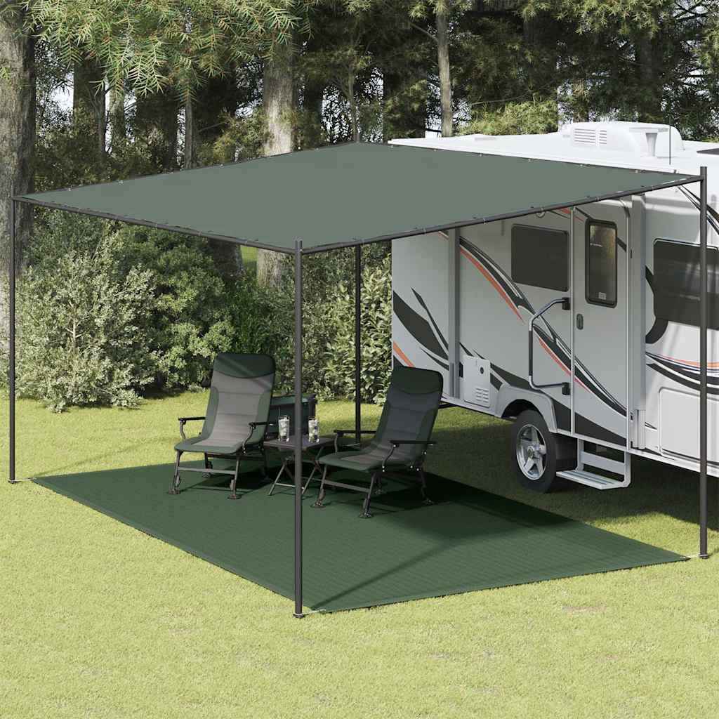 Vidaxl Zelt Teppich 300x600 cm HDPE Grün