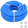 Vidaxl Schwimmbadschlauch mit Klemmen 38 mm 12 m blau