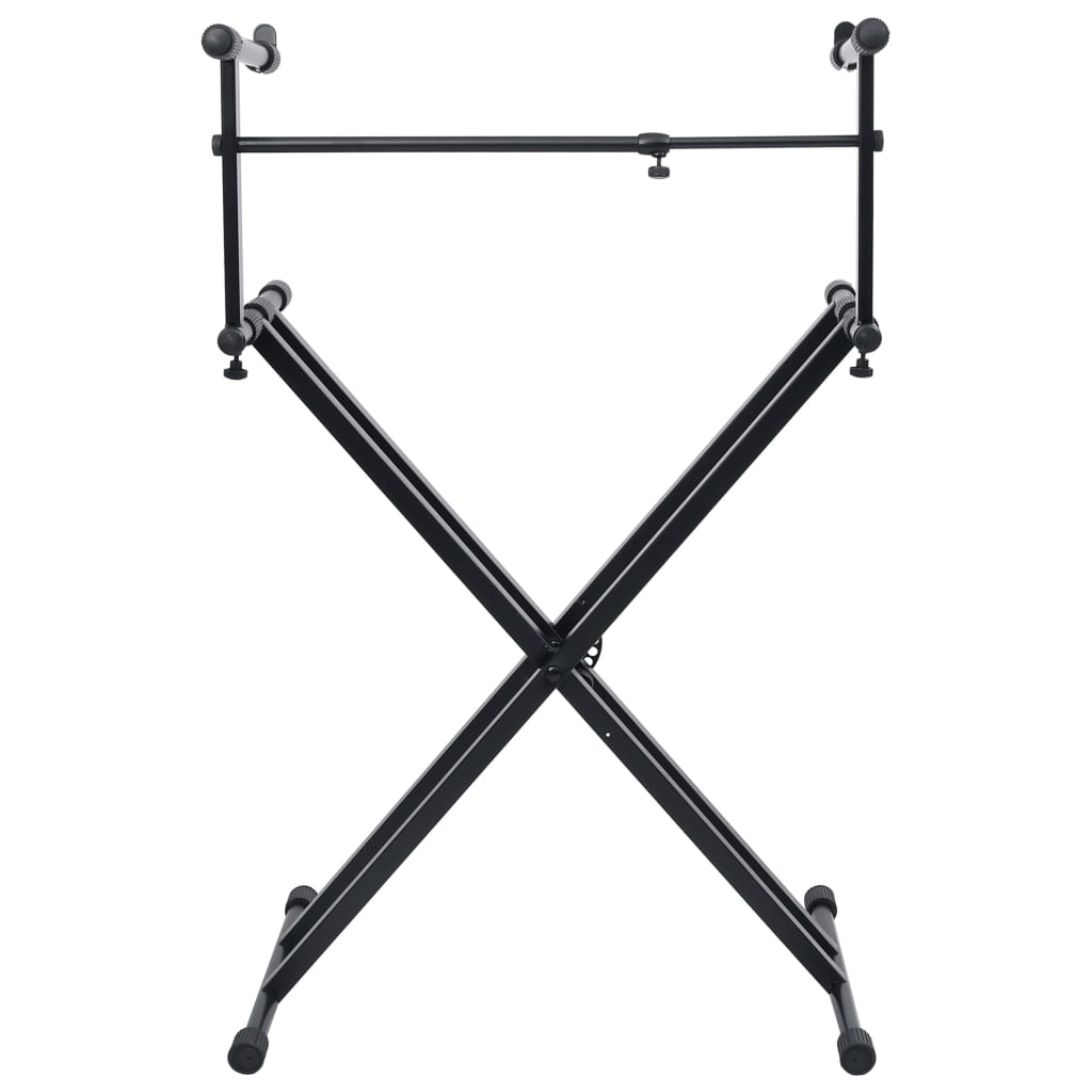 VidaXL Keyboardständer X-Frame doppelt verstärkt schwarz