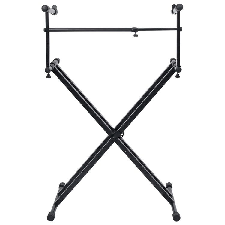 VidaXL Keyboardständer X-Frame doppelt verstärkt schwarz