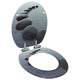Vidaxl Toilettensitz mit weicher Deckelstein MDF