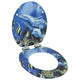 Vidaxl-Toilettensitz mit weichem Deckel Delphin MDF