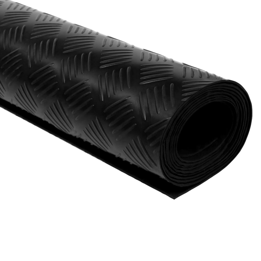 VIDAXL-Bodenmatte Anti-Rutsch 3 mm 1,5 x 4 m Gummifenster