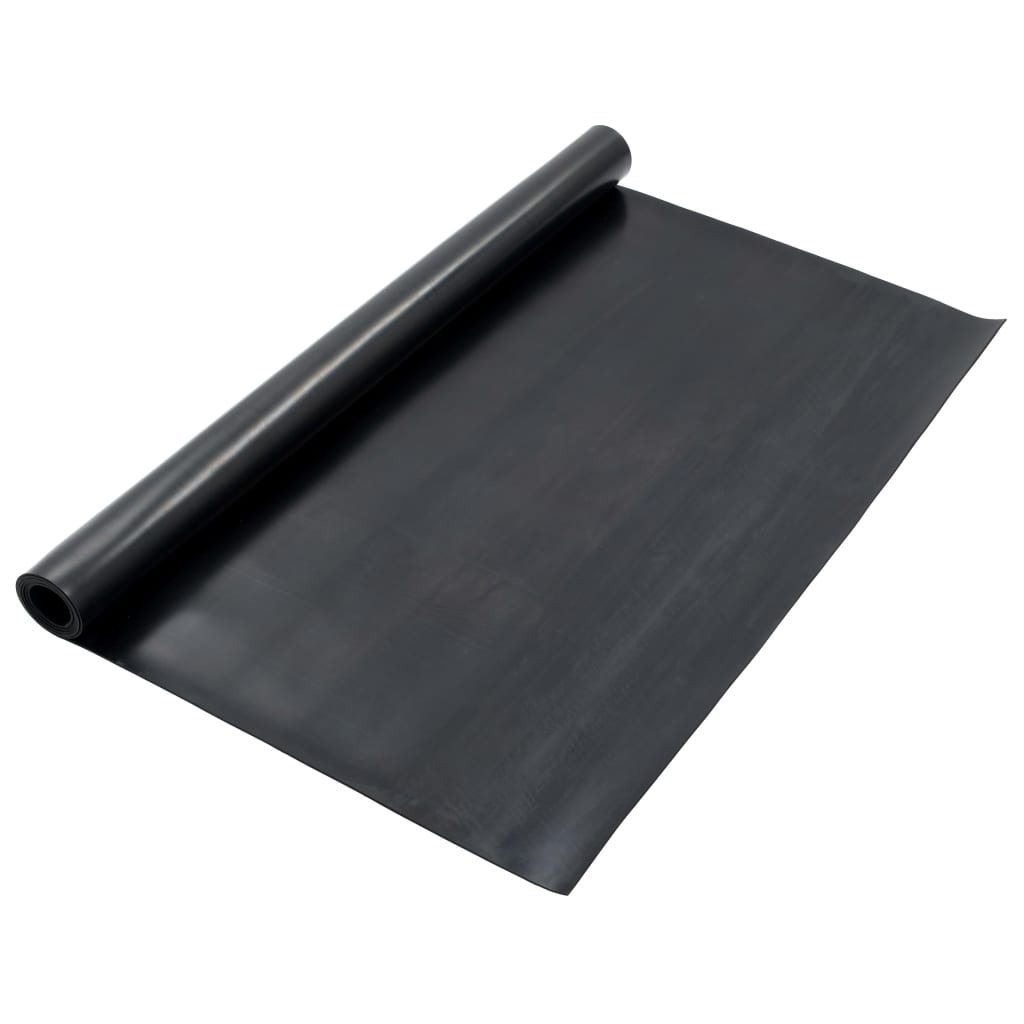 VIDAXL-Bodenmatte Anti-Rutsch 3 mm glatt 1,2 x 2 m Gummi