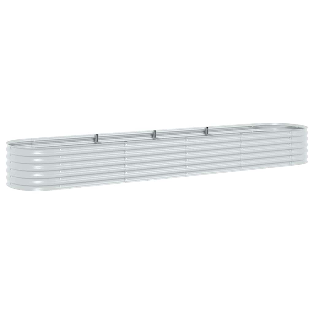 Vidaxl Pflanzer Einsatz 400x80x44 cm verzinktes Stahl Silber