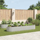 Vidaxl -Pflanzer erhöht 320x80x44 cm verzinktes Stahl Silber