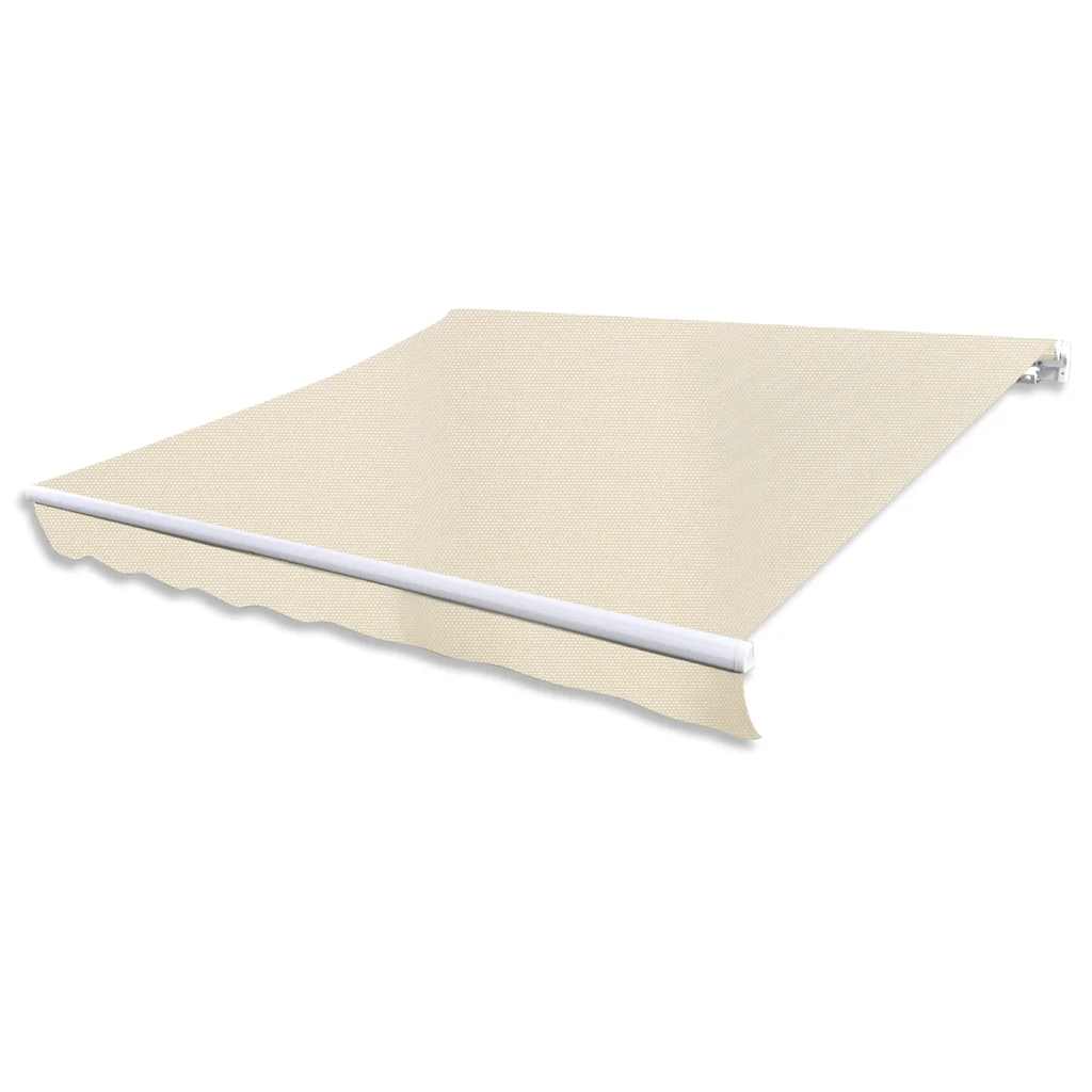 Vidaxl Luifel erstreckt sich manuell 300 cm Creme