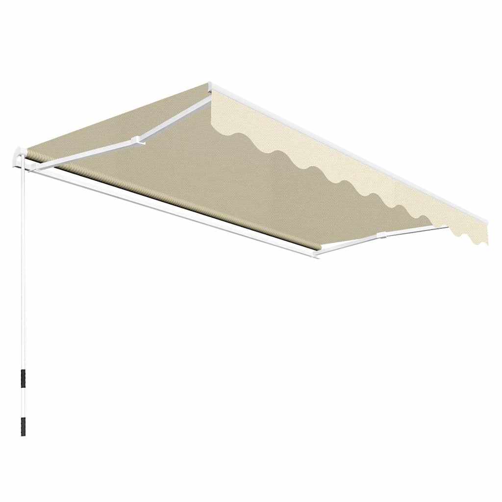 Vidaxl Luifel erstreckt sich manuell 300 cm Creme