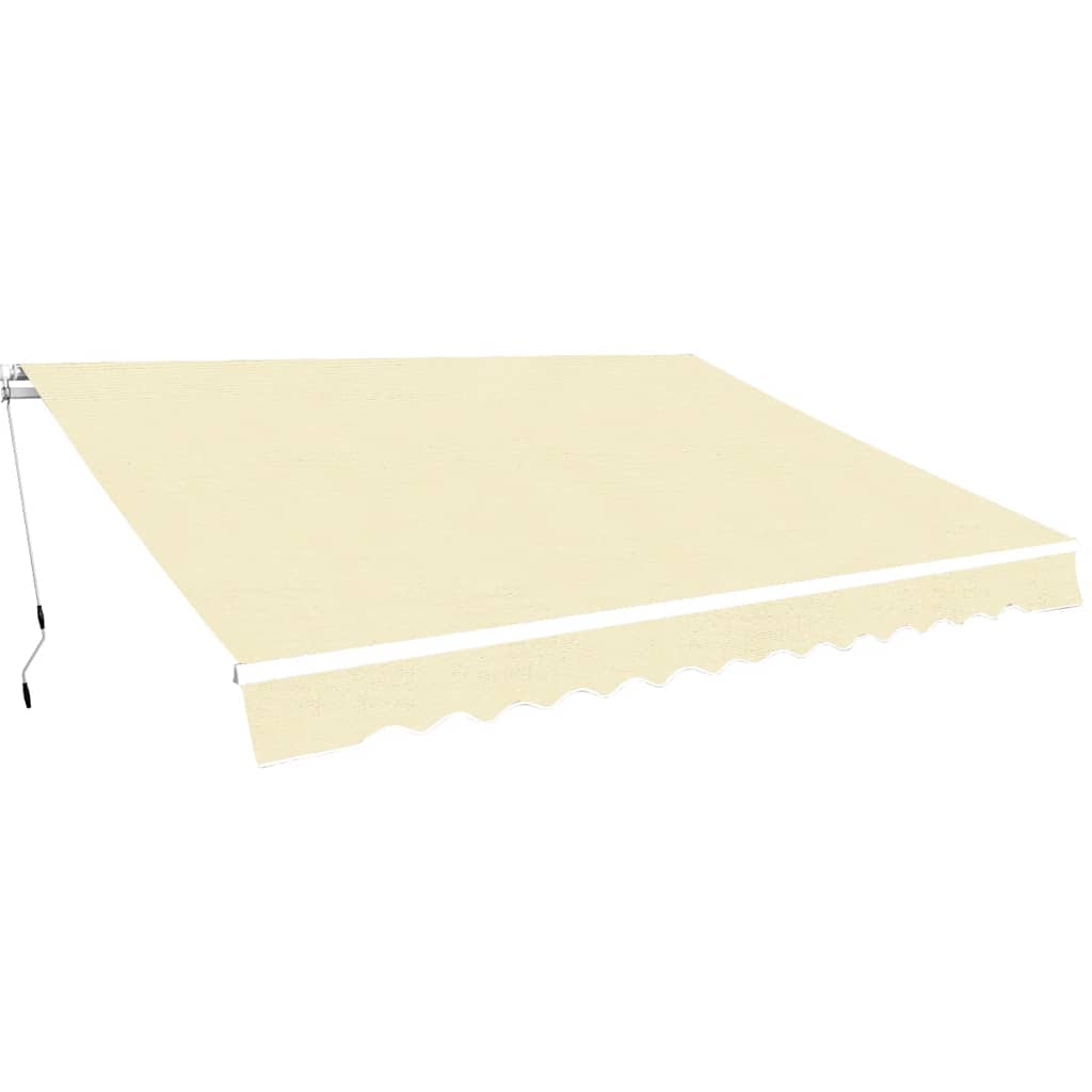 Vidaxl Luifel erstreckt sich manuell 400 cm Creme