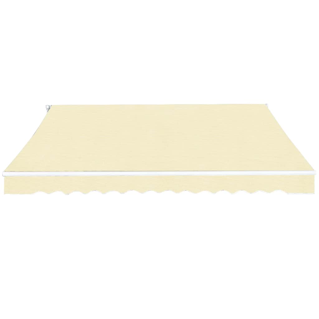 Vidaxl Luifel erstreckt sich manuell 400 cm Creme