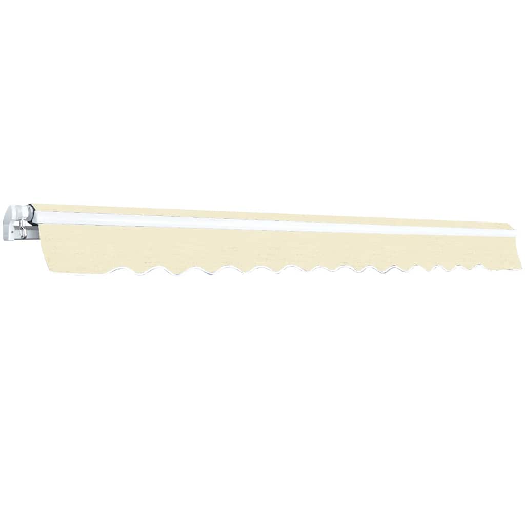 Vidaxl Luifel erstreckt sich manuell 400 cm Creme