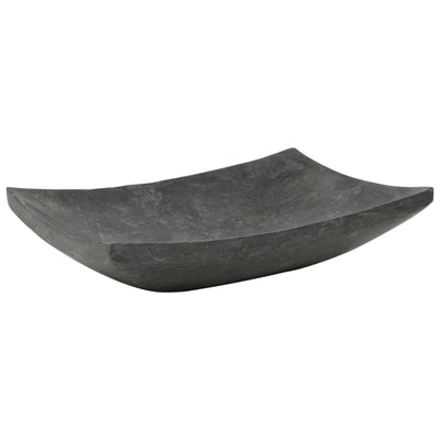Vidaxl Sink 50x35x12 cm Marmor Schwarz