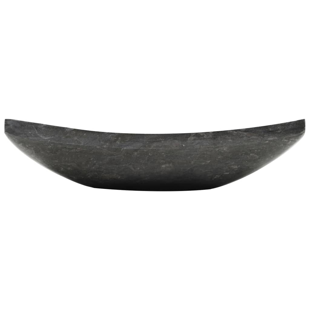 Vidaxl Sink 50x35x12 cm Marmor Schwarz
