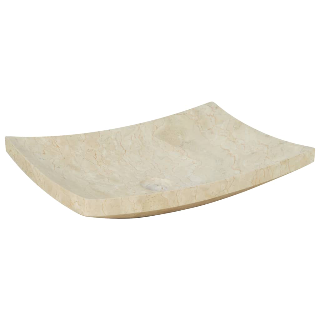 Vidaxl Sink 50x35x12 cm Marmer Creme
