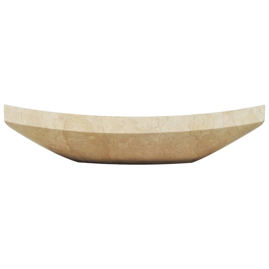 Vidaxl Sink 50x35x12 cm Marmer Creme