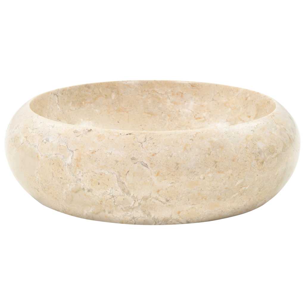 VIDAXL SINACK 40x12 cm Marmorcreme