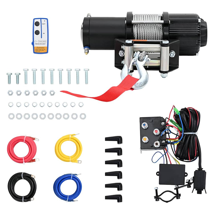 Vidaxl Lier Electric 12 V 4.500 lbs 2,040 kg mit Fernbedienung