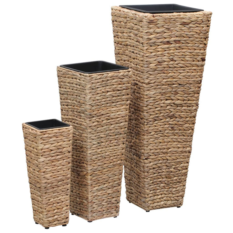 VIDAXL -Pflanzer erhöhten 3 -St. -Wasserhyakint -Braun
