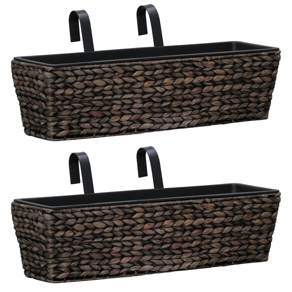 Vidaxl -Pflanzer 2 St Wasserhyakintbraun