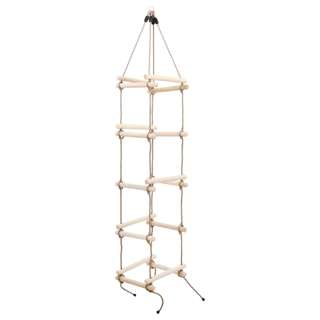 Vidaxl -Seilleiter 200 cm Holz