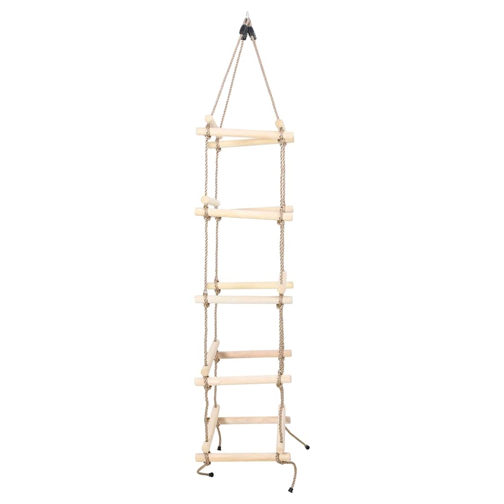 Vidaxl -Seilleiter 200 cm Holz