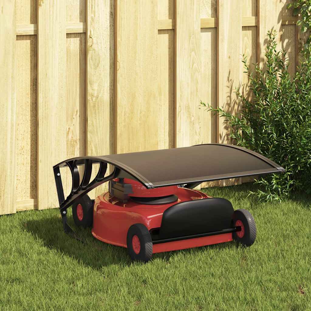Vidaxxl Garagendach für Rasenroboter 77x103x46 cm schwarz