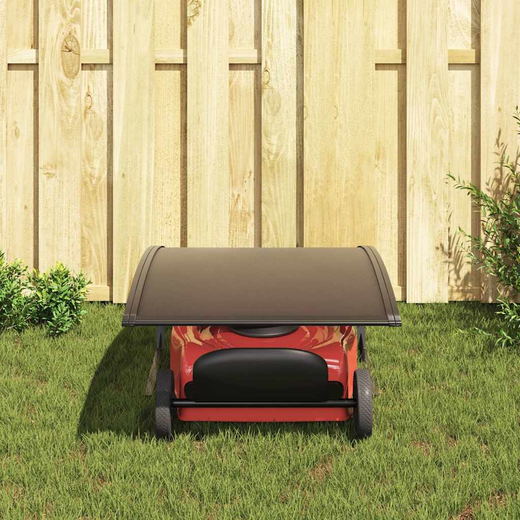 Vidaxxl Garagendach für Rasenroboter 77x103x46 cm schwarz