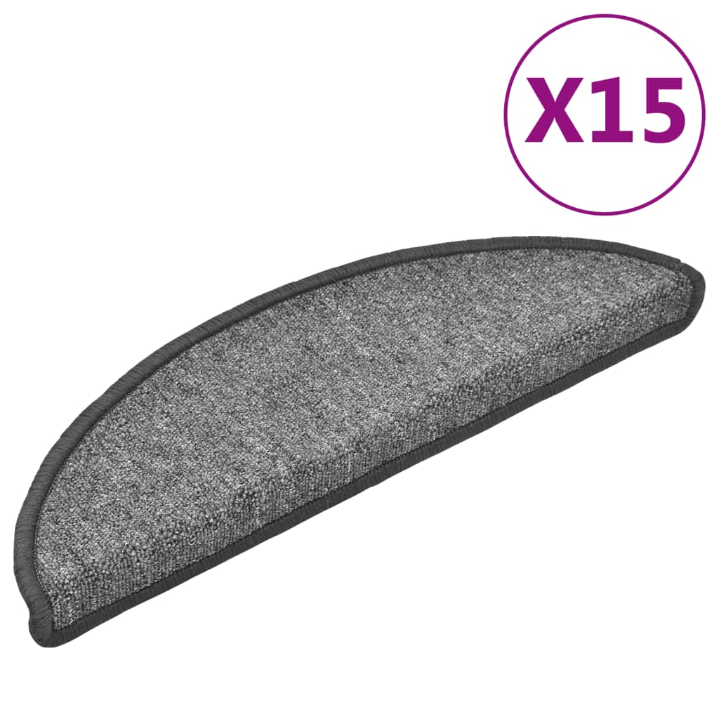 VIDAXL 15 ST Pedalmatten 56x17x3 cm dunkelgrau