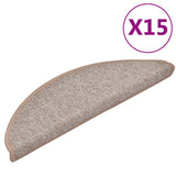 VIDAXL 15 ST -Pedalmatten 56x17x3 cm hellbraun - afbeelding 2