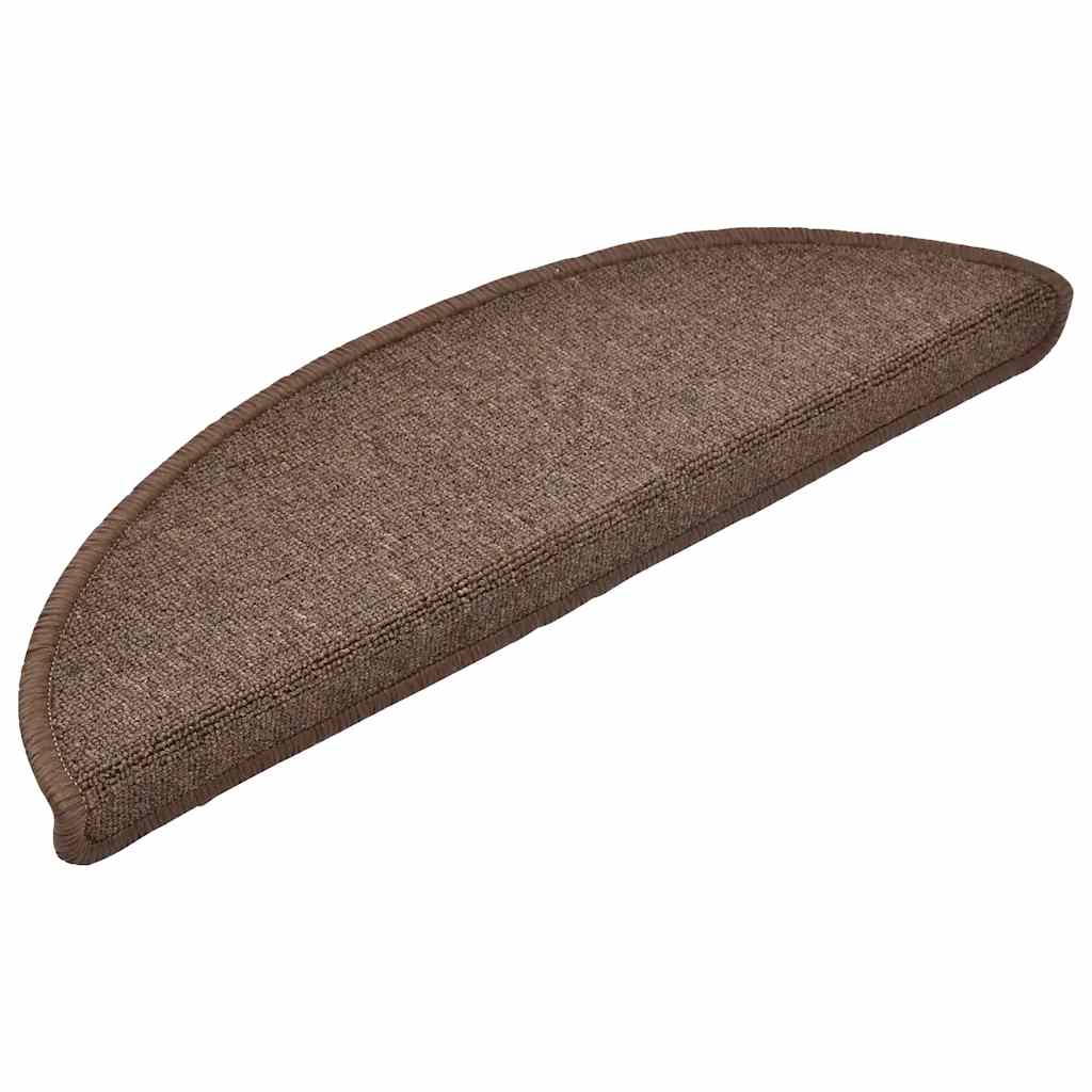 VIDAXL 15 ST Pedalmatten 56x17x3 cm Kaffeebraun