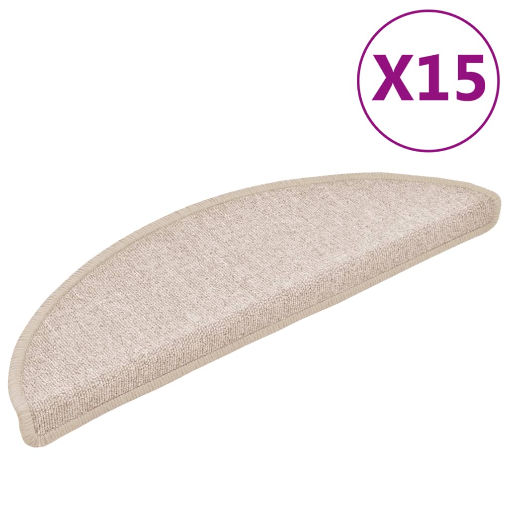 VIDAXL 15 ST -Pedalmatten 56x17x3 cm Taupe