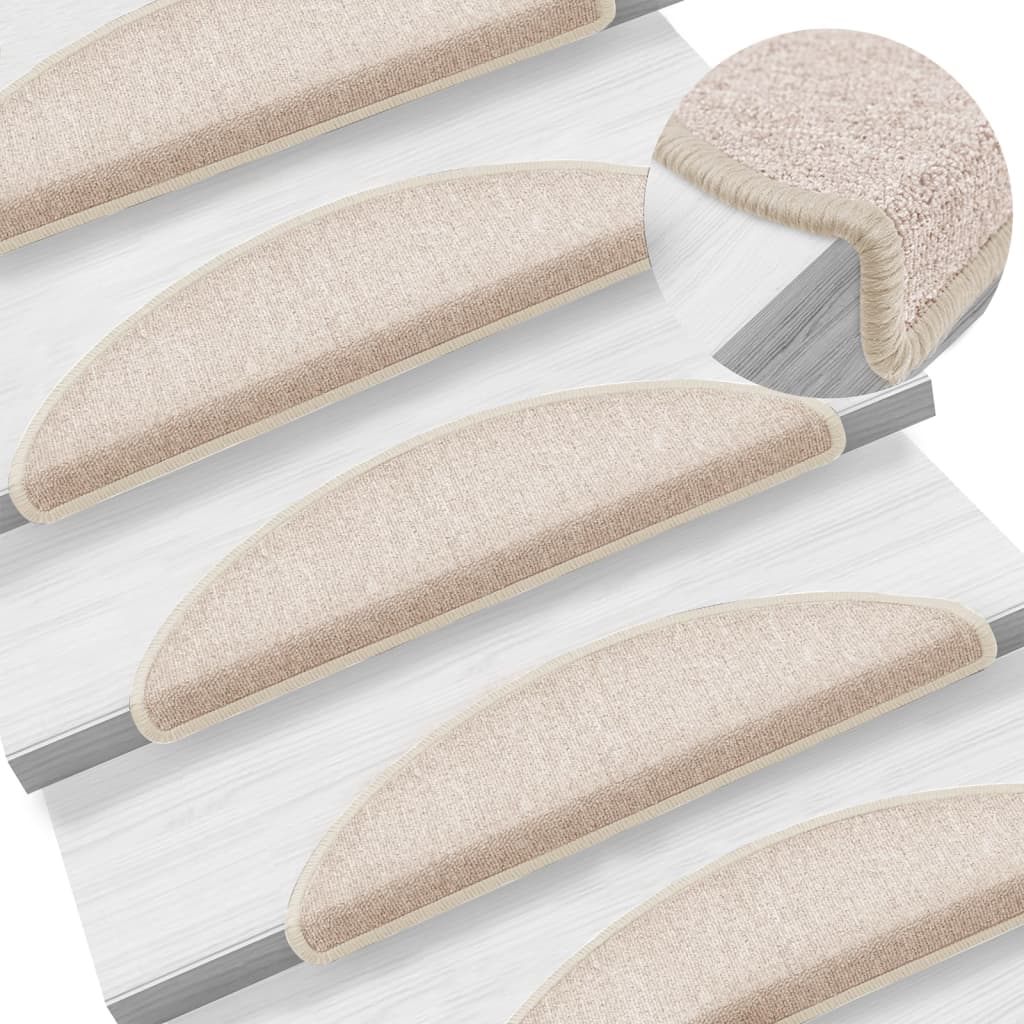 VIDAXL 15 ST -Pedalmatten 56x17x3 cm Taupe