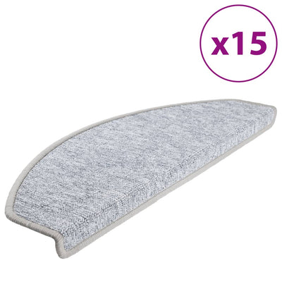 Vidaxl 15 Stusen 65x24x4 cm hellgrau