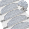 Vidaxl 15 Stusen 65x24x4 cm hellgrau