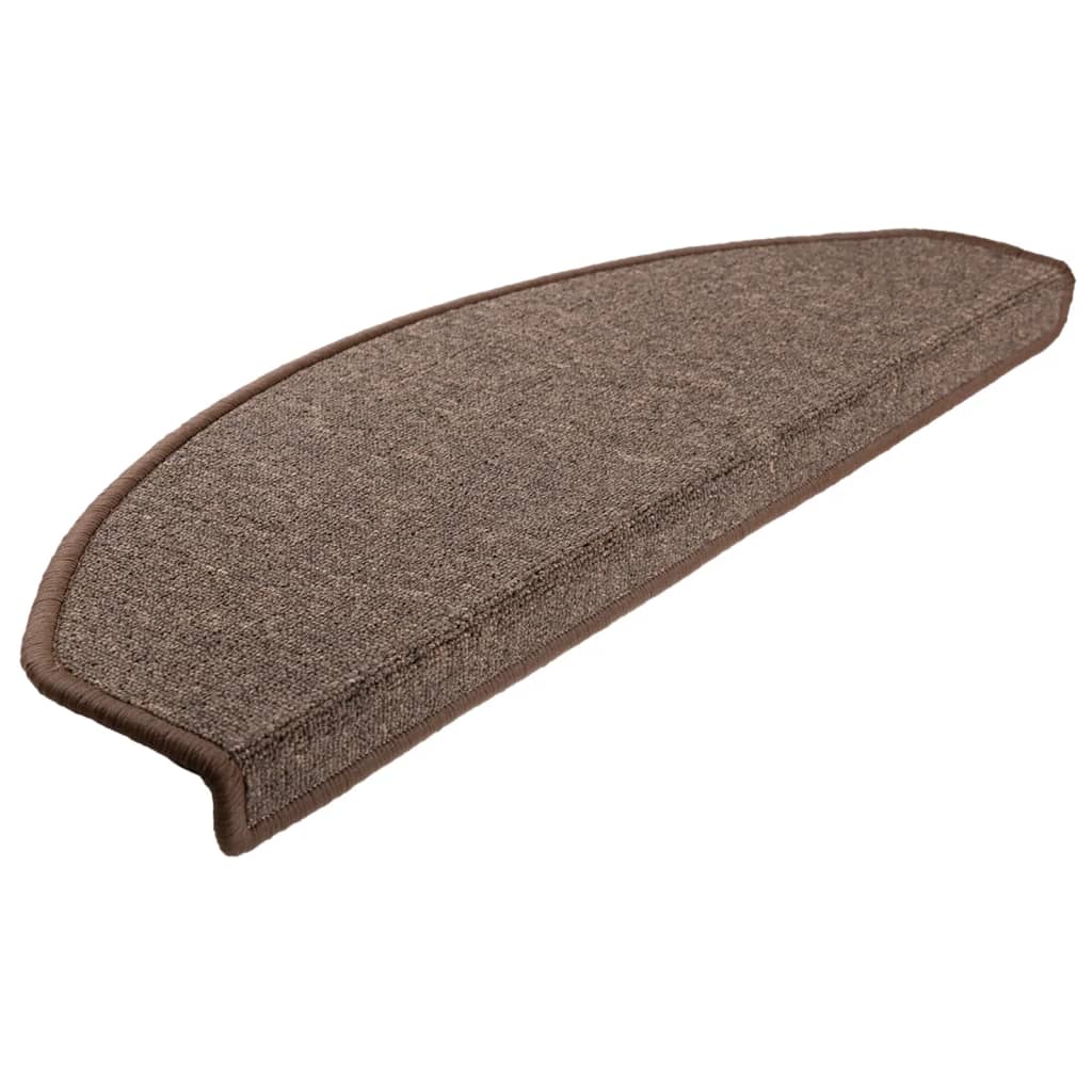 VIDAXL 15 ST Pedalmatten 65x24x4 cm Kaffeebraun