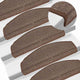 VIDAXL 15 ST Pedalmatten 65x24x4 cm Kaffeebraun