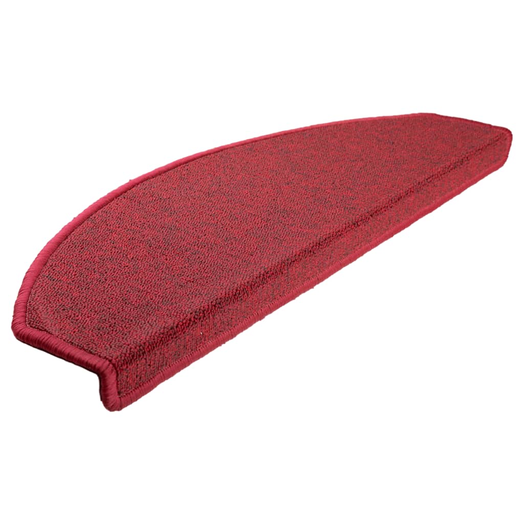 VIDAXL 15 ST -Pedalmatten 65x24x4 cm Bordeaux rot