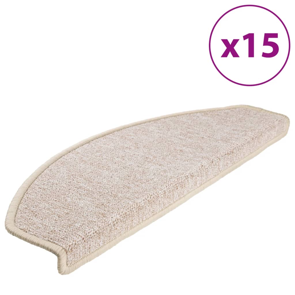 VIDAXL 15 ST Pedalmatten 65x24x4 cm Taupe