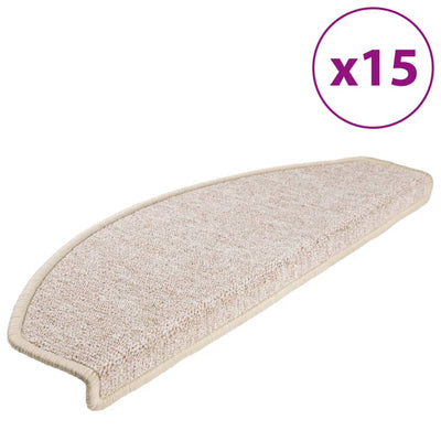 VIDAXL 15 ST Pedalmatten 65x24x4 cm Taupe