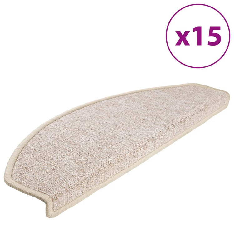 VIDAXL 15 ST Pedalmatten 65x24x4 cm Taupe
