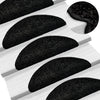 Vidaxl -Treppenmatten 15 ST 56x17x3 cm Schwarz