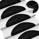 Vidaxl -Treppenmatten 15 ST 56x17x3 cm Schwarz
