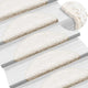 Vidaxl -Treppenmatten 15 ST 56x17x3 cm Weiß