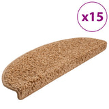 Vidaxl -Treppenmatten 15 ST 65x21x4 cm Beige - afbeelding 2