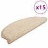 VIDAXL -Treppenmatten 15 ST 65x21x4 cm creme -gelöscht